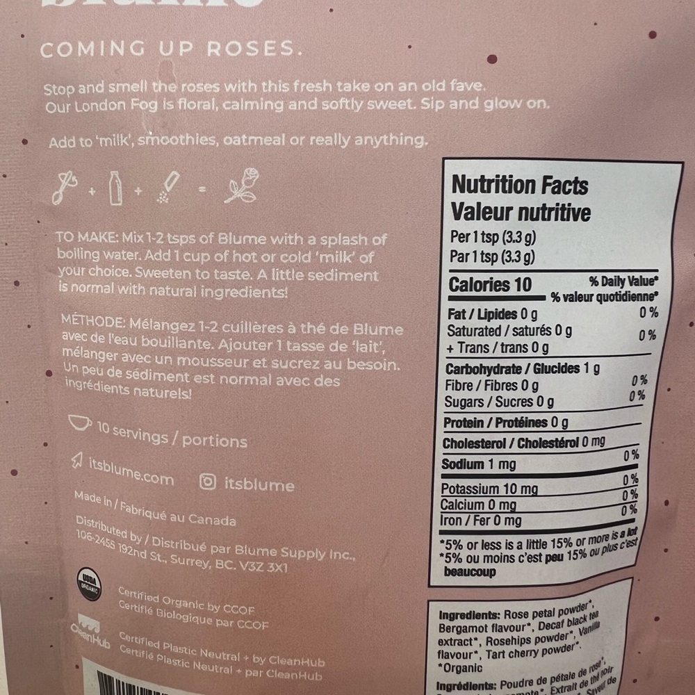 Blume Tea - Rose London Fog Tea + pink Blume mug set - Picture 3 of 4